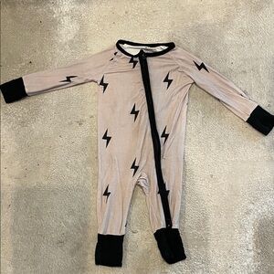 BAMBOO Lightning Bolt One Piece - Tan and Black